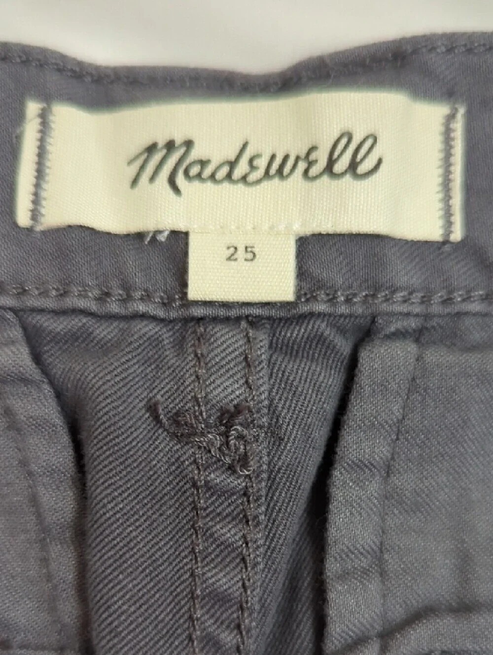 Madewell Relaxed Cargo Pants, Color Dark Gray Size 25